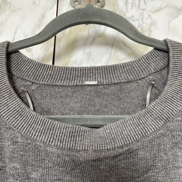 Lululemon 4 post Savasana pullover grey Boolux side slit sweater long sleeve - Picture 3 of 7